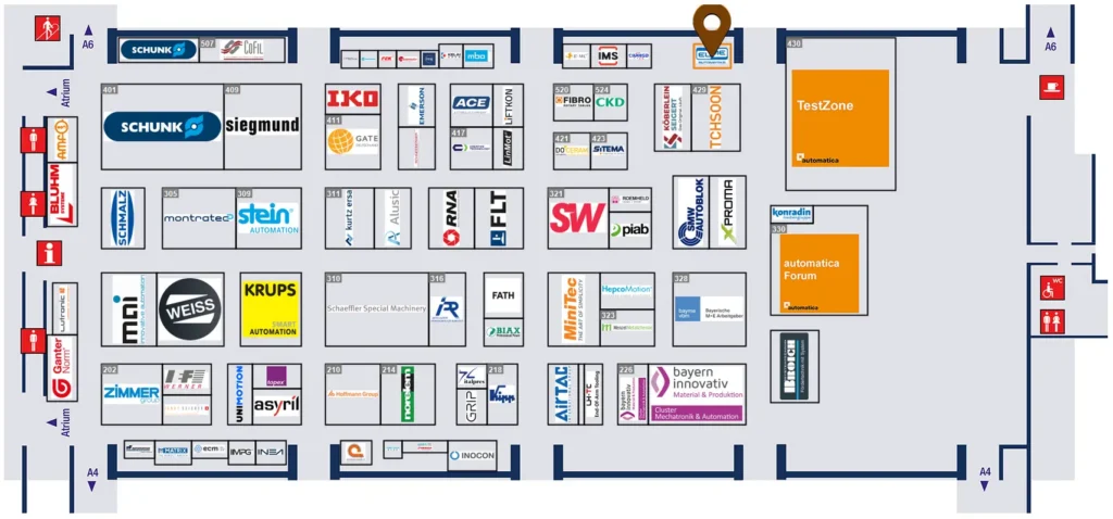 Meet the Elme Automatika Experts at Automatica 2025 Munchen! 2 expo map